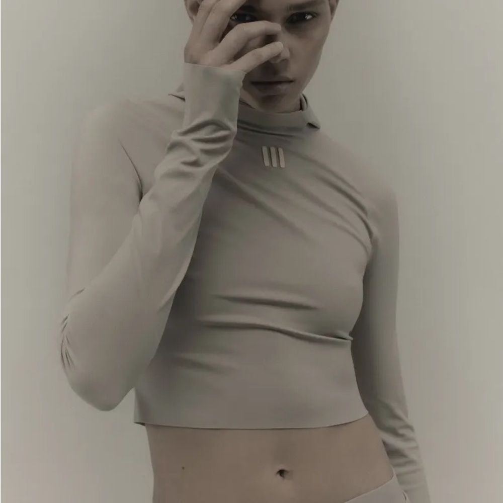 Adidas x Fear of God Athletics Crop Hoodie in Clay